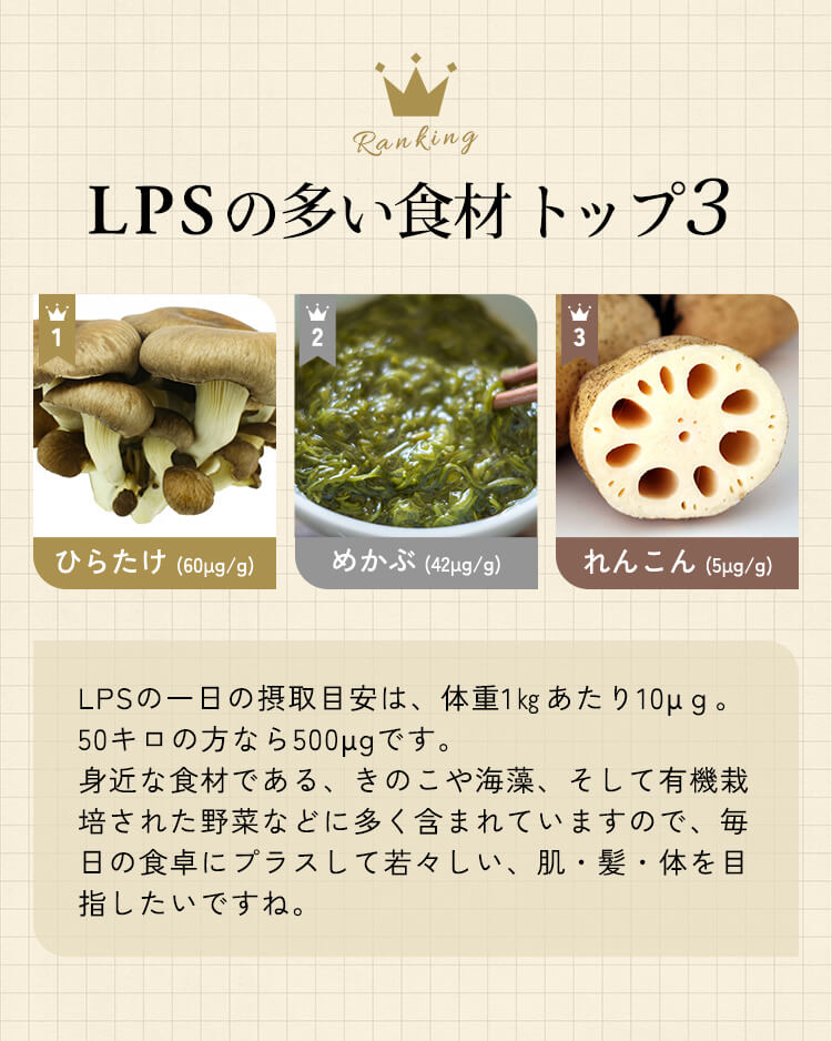 LPSの多い食材