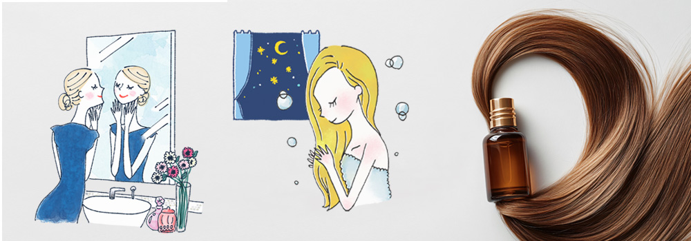 【シーン別】ヘアオイルの使い方