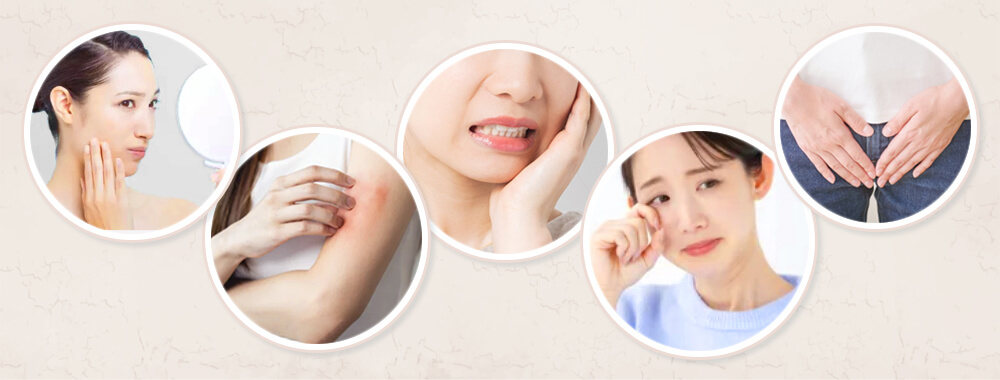 更年期の乾燥で起こりやすいこと